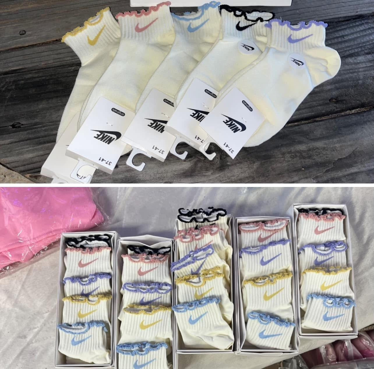 Ruffle N Swoosh Sock Set   ETA 4 week