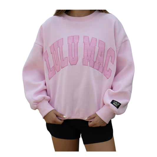 Adult LULU MAC Light Pink  Sweatshirt