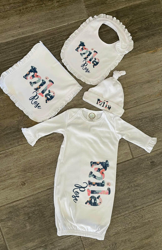 Sublimation Baby Gift Set/ ONE SIZE 0/3mths